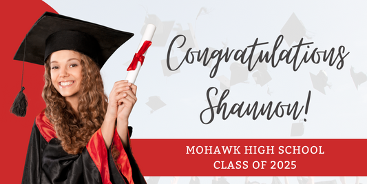 Custom 2025 Graduation Vinyl Banner – Horizontal 72x36 | Personalized Name, Photo & School