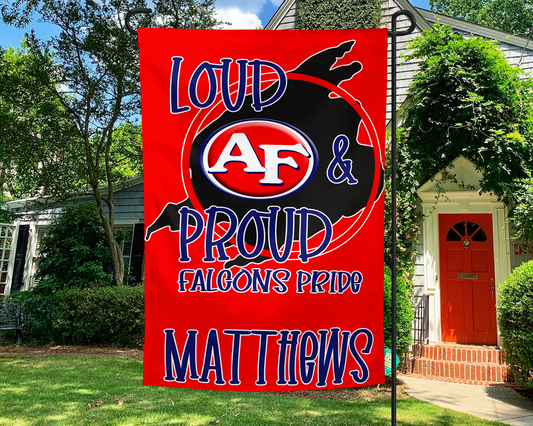 Customized Austintown Falcons Pride Garden Flag