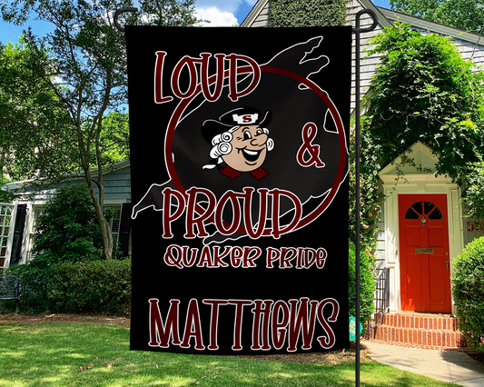 Customized Salem Quakers Pride Garden Flag