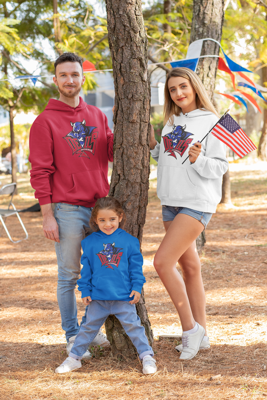 Western Reserve Blue Devil Mascot Hoodie