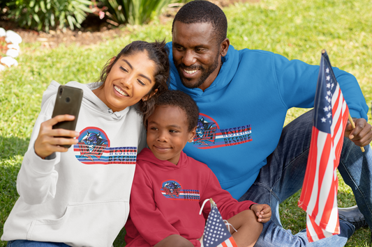 Western Reserve Blue Devils Retro Circle Hoodie