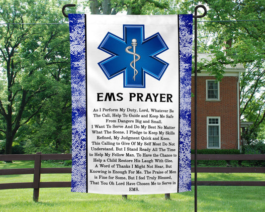 12x18 Inch EMS Prayer Garden Flag