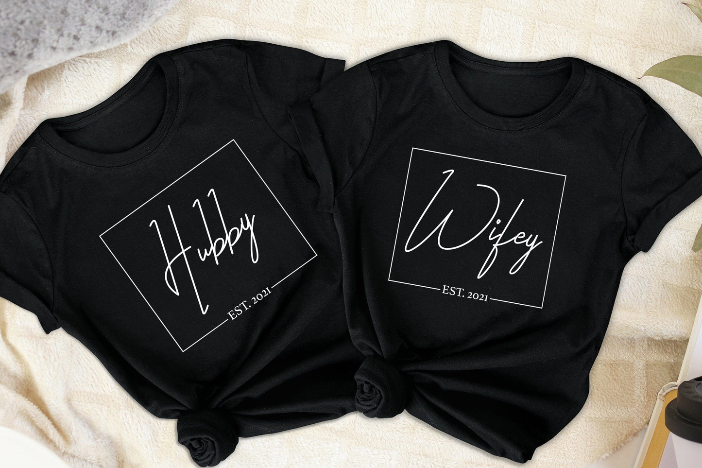 Hubby T-Shirt with Custom EST. Date! Unisex sizes S-2XL