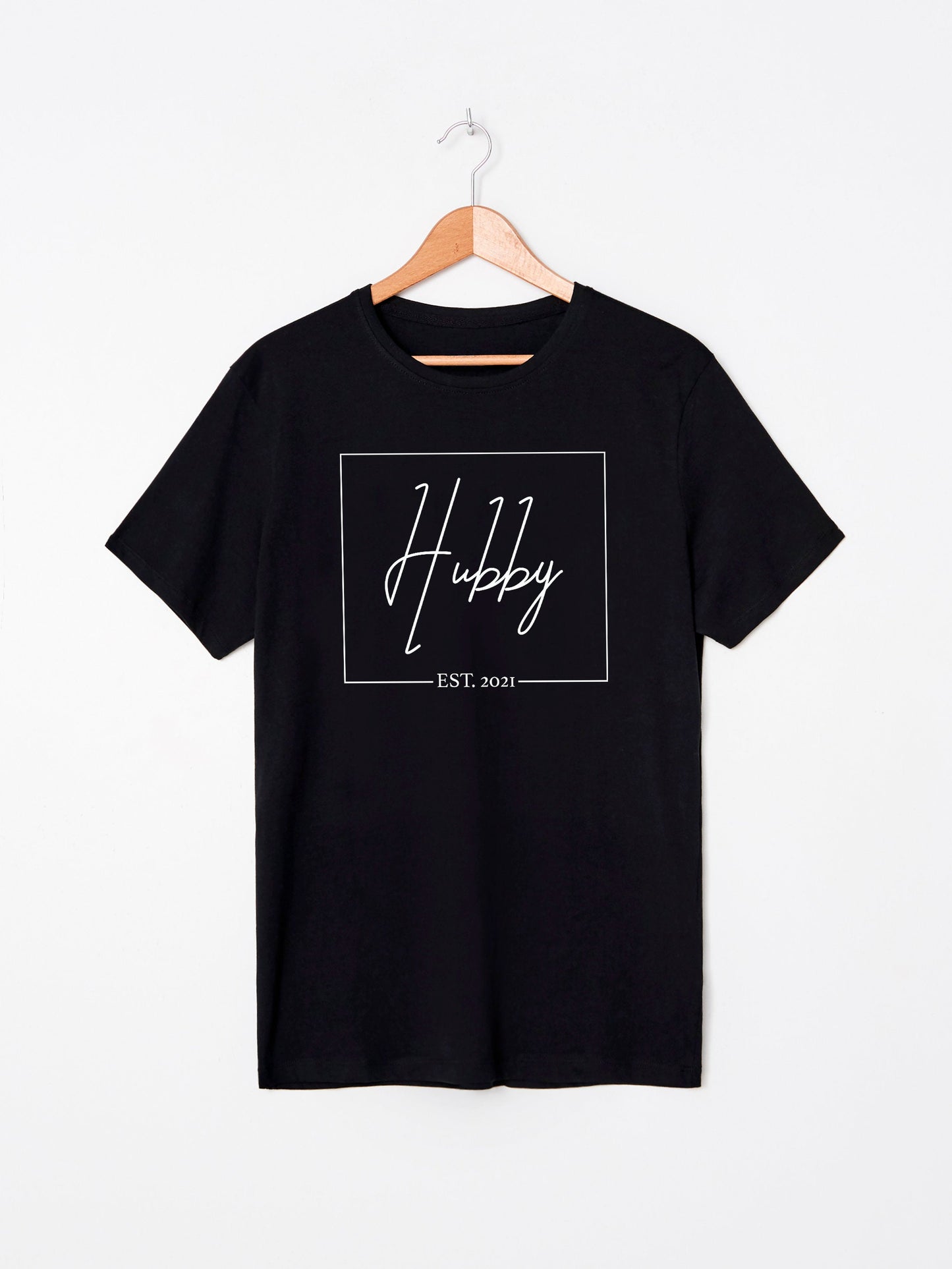 Hubby T-Shirt with Custom EST. Date! Unisex sizes S-2XL