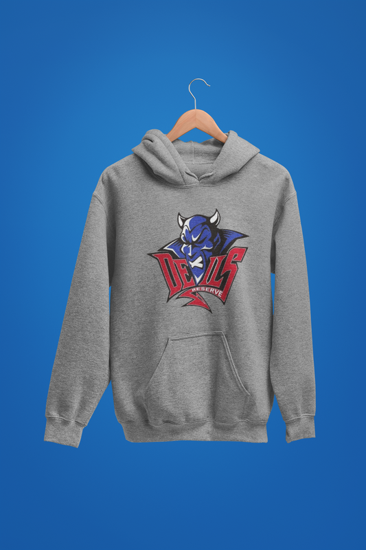 Western Reserve Blue Devil Mascot Hoodie