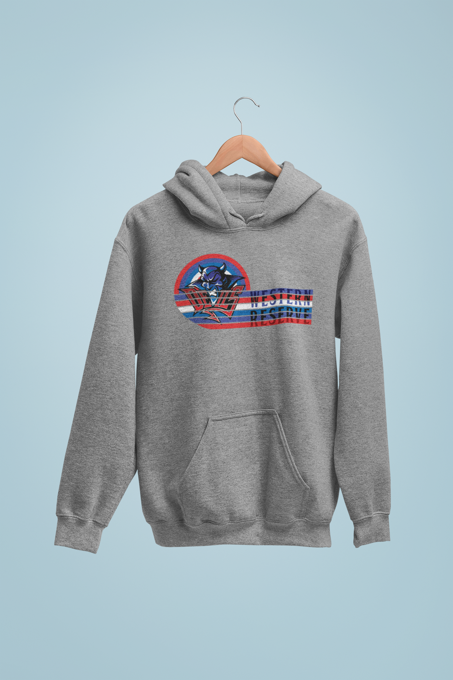 Western Reserve Blue Devils Retro Circle Hoodie