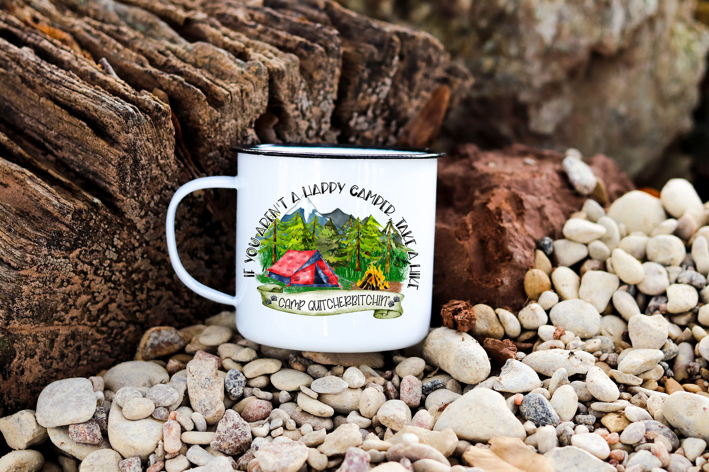 Happy Camper - Camp QUITCHERBITCHIN' 11oz Personalized Mug