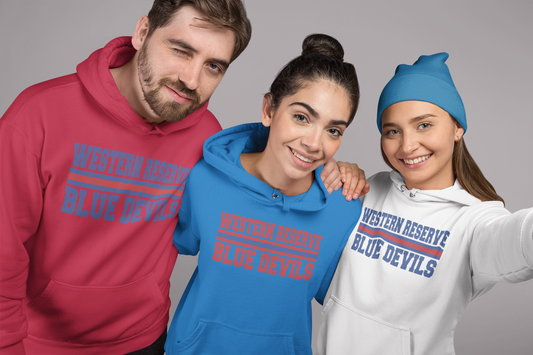 Western Reserve Blue Devils Varsity Hoodie - Multiple Options!
