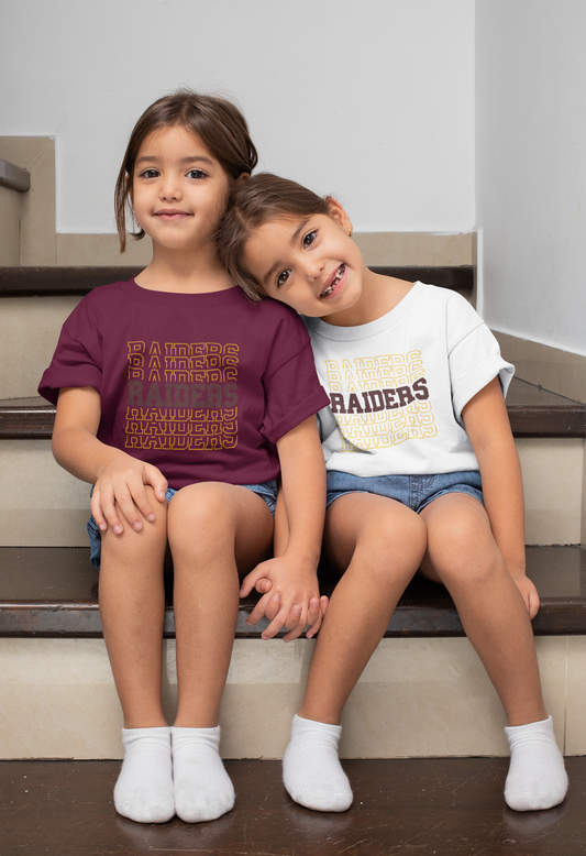 South Range Raiders Maroon/Gold Stacked