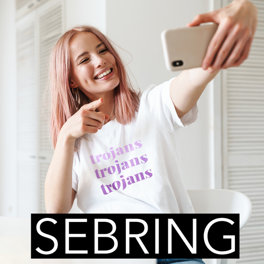 Sebring Trojans Ombre Unisex Tee - Adult and Youth Sizes!